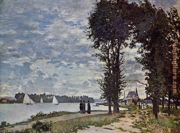 The Banks of the Seine at Argenteuil painting - Claude Monet The Banks of the Seine at Argenteuil art painting